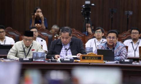 Sidang Perselisihan Hasil Pemilihan Umum (PHPU) Presiden dan Wakil Presiden Tahun 2024 di Mahkamah Konstitusi (MK), Jakarta. Rabu (23/9/2026).