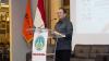 Anggota Bawaslu Puadi saat membuka kegiatan Bawaslu Campus Connect di Universitas Negeri Padang (UNP), Padang, Sumatera Barat, Selasa (13/10).